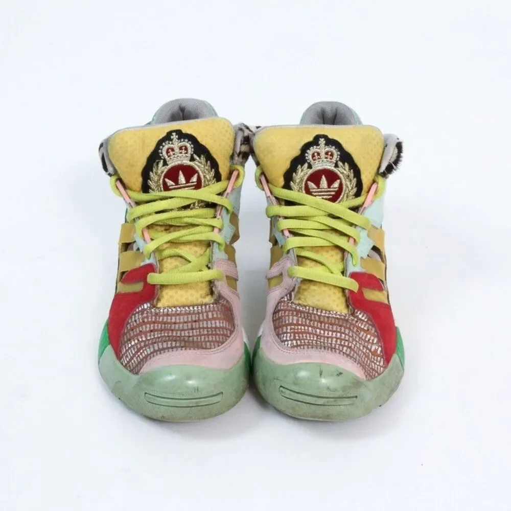 Adidas Jeremy Scott JS Streetball Zebra Multicolor Q23513 High Top Size 5.5 Men